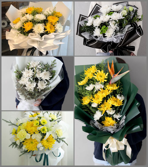 广东江门市恩平市君堂镇东北雁村白事花束代送